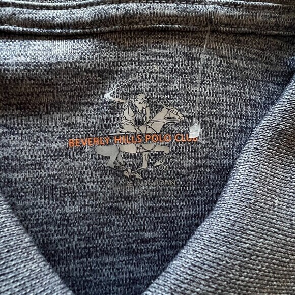 Beverly Hills Polo Club Mens T-Shirt gray short sleeve casual sport plus size 3X - Picture 14 of 16